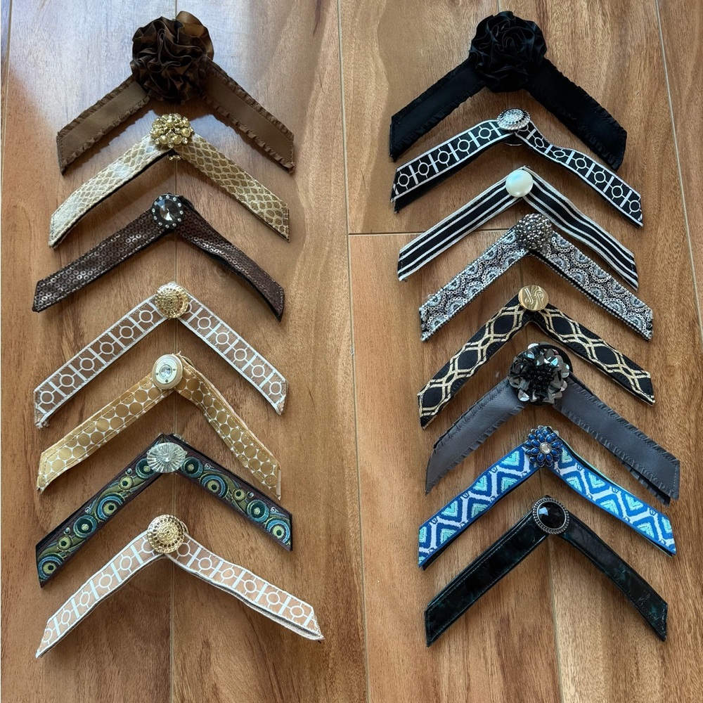 LINDSAY PHILLIPS SHOE STRAPS -size Large SET OF 15 PAIRS!